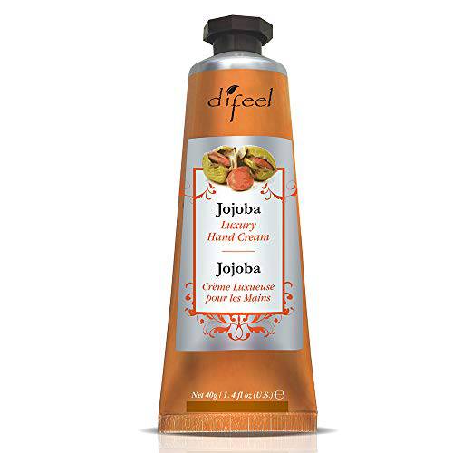 Difeel Luxury Moisturizing Hand Cream - Jojoba with Vitamin E Oil and 100% Pure Oil 1.4 ounce (6-Pack)
