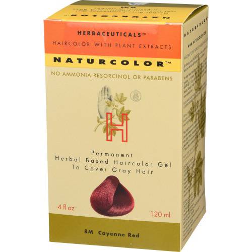 naturcolor Haircolor Hair Dye, 8M - Cayenne Red, 4 Fl Oz (8M)