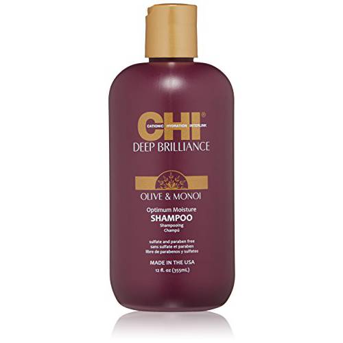 CHI Deep Brilliance Optimum Moisture Shampoo, 12 Fl Oz