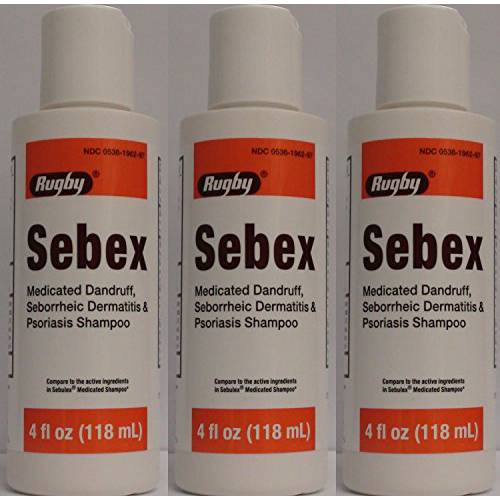 SEBEX LIQ 2%-2% RUG 118 ML 3.99 Fl Oz (Pack of 3)