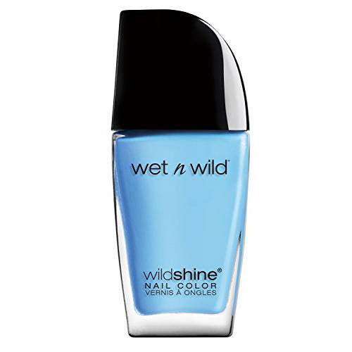Wet n Wild Wild Shine Nail Polish, Light Blue Putting on Airs, Nail Color