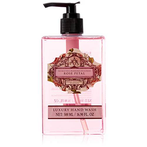 AAA Floral - Rose Petal - Luxury Moisturizing Hand Wash, Enriched with Shea Butter - 500 ml / 17 fl oz