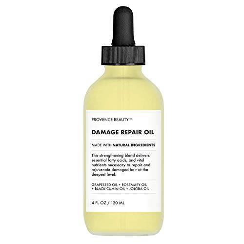 Repairing Hair Treatment Oil - Grapeseed, Rosemary, Black Cumin and Jojoba Oil - Restores Shine and Volume For Dry or Damaged Hair, Stimulates Hair Growth - 4 Fl Oz