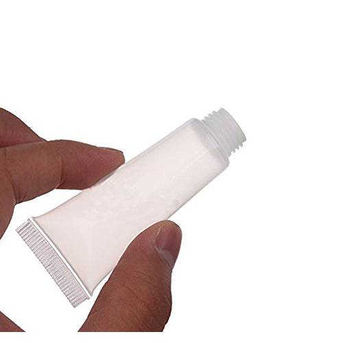 20PCS Clear Empty Refillable Plastic Tubes Bottle Packing Sample Bottles For Shampoo Cleanser Shower Gel Body Lotion (10 ML)