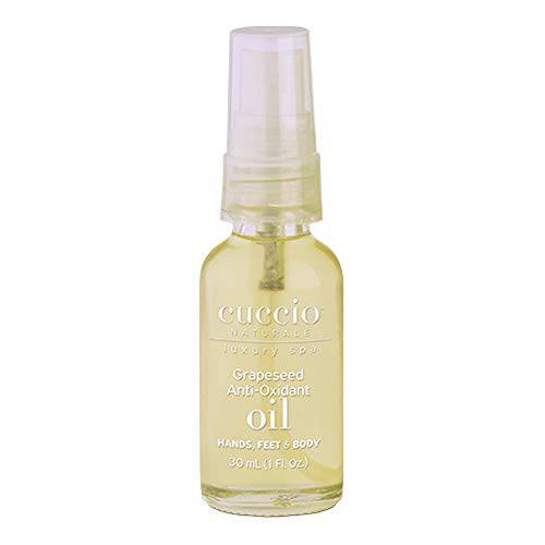 Cuccio Naturale Antioxidant Grapeseed Oil - Enriched With Vitamins - Protects And Moisturizes The Skin - Reduces The Appearance Of Fine Lines And Wrinkles - Hydrates, Softens And Nourishes - 1 Oz