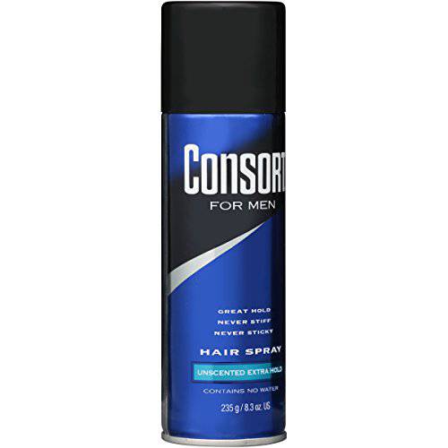 Consort For Men Hair Spray Unscented Extra Hold 8.30 oz (Pack of 2)