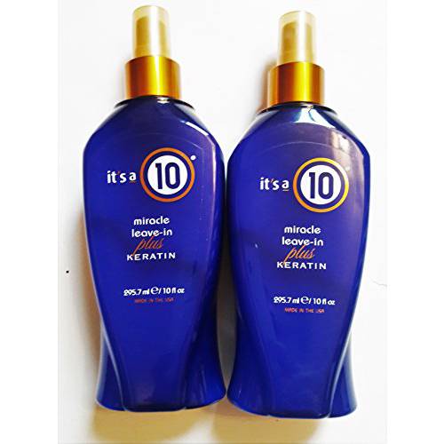 It’s a 10 Haircare Miracle Leave-In Plus Keratin Spray, 10 fl. oz (Pack of 2)