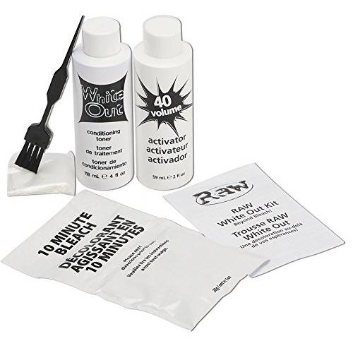 RAW Beyond Bleach White-Out Kit includes Conditioning Toner and 30 Volume Activator