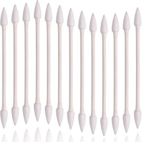 Joyeah 1200 Pieces Double Precision Tips for Makeup Cotton Swabs with Paper Stick,6 Packs,200 Pieces 1 Pack (Pointed Shape)