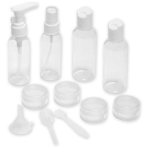 12 Pack - SimpleHouseware Leak Proof Travel Bottles for Makeup Cosmetic Toiletries Liquid Containers