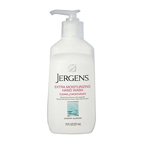 Jergens Extra Moisturizing Hand Wash, Cherry-Almond 7.50 oz (Pack of 12)