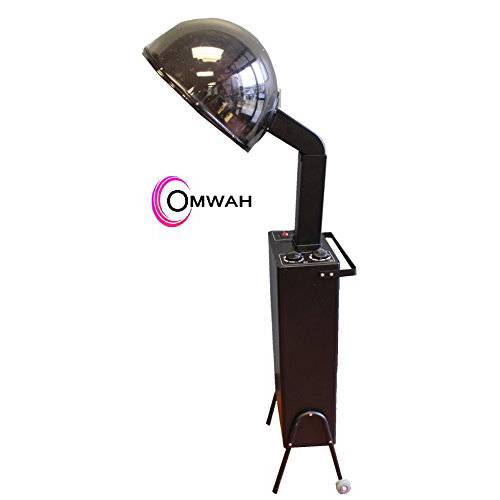 Standing Professional Hair Salon Adjustable Conditioning Hooded Box Dryer with Detachable Wheels