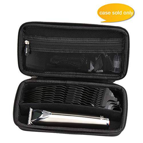 Aproca Hard Travel Storage Case,for Wahl Clipper Stainless Steel Lithium Ion Plus Beard Trimmer Hair Clippers Shavers 9818 / Braun MGK3060 Men’s Beard Trimmer (Black)