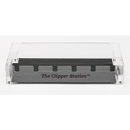 The Clipper Station Barber Tool Tray Clipper Tray and Clipper Organizer