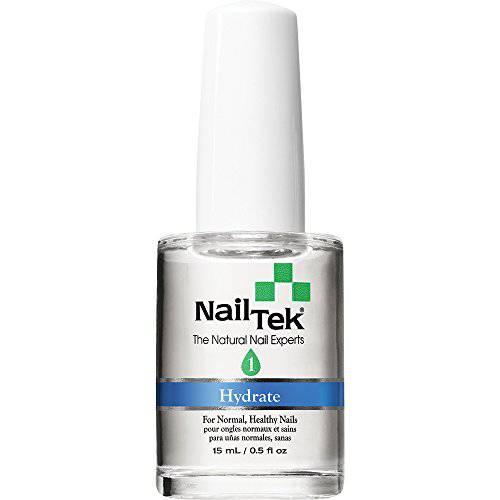 Nail Tek Hydrate 1, Moisturizing Strengthener for Strong, Healthy Nails, Nourish, Protect Nails from Chips, Splits, Peeling, and Breakage, 0.5 oz, 1-Pack