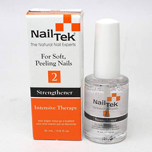 Nail Tek Intensive Therapy 2, Nail Strengthener for Soft and Peeling Nails, 0.5 oz x 2-Pack