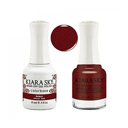 Kiara Sky Matching Gel Polish + Nail Lacquer, Diablo.5 fl. oz
