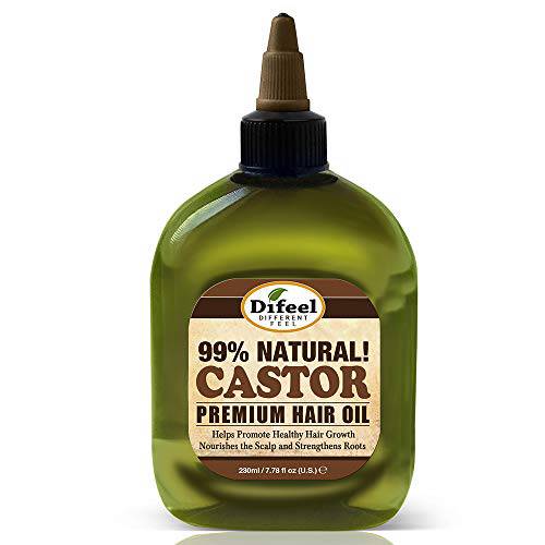 Difeel Premium 99% Natural Castor Hair Oil 7.1 ounce (2-Pack)