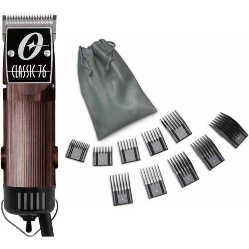 New Oster Classic 76 Wood Wooden Color Limited Edition Hair Clipper+10 PC Comb Set