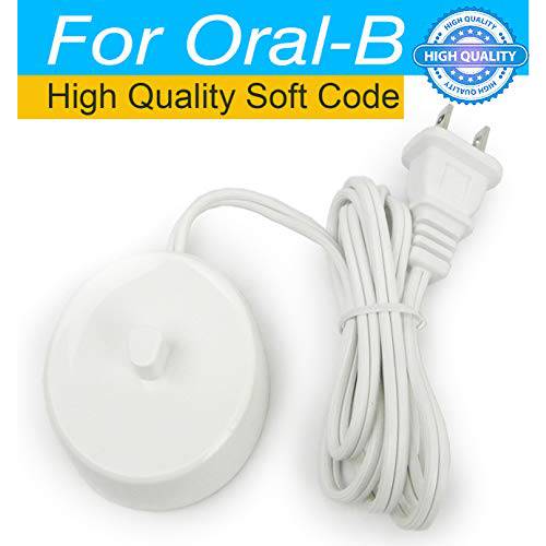 Replacement Braun Oral B Electric Toothbrush Charger Power Cord Supply Inductive Charging Base Model 3757 3756 Portable 110-220V Travel Charger