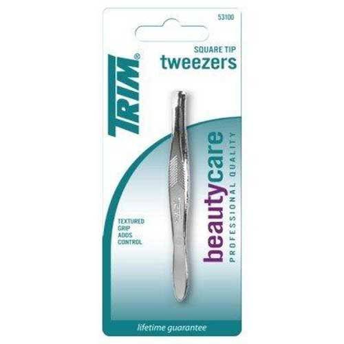 Trim Tweezr Square Size Ea Trim Square Tip Tweezers, 1 Count (Pack of 6)