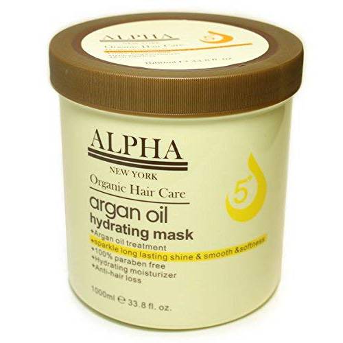 Argan Oil Original Hydrating Mask Hair Repair By Alpha New York 1000 ml. / 33.8 fl. oz.