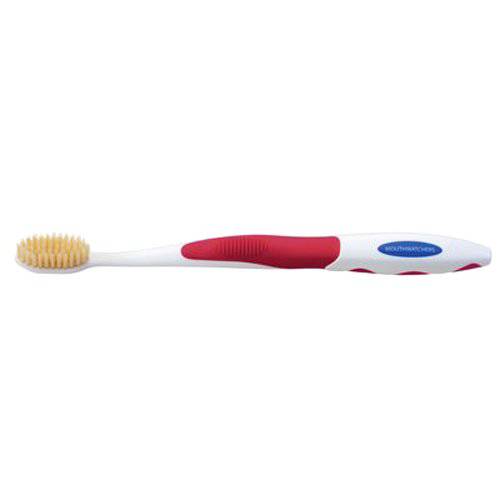 MOUTHWATCHERS Dr Plotkas Extra Soft Flossing Toothbrush Manual Soft Toothbrush for Adults | Ultra Clean Nano Toothbrush | Good for Sensitive Teeth and Gums | 1 Red Toothbrush
