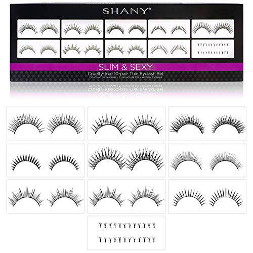 SHANY Eyelash extend - set of 10 assorted reusable eyelashes - Thin Collection