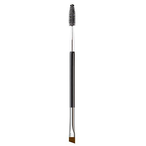 Eyebrow Brush, KINGMAS Professional Double-Ended Angled Eye Brow Brush and Spoolie Brush (Black)