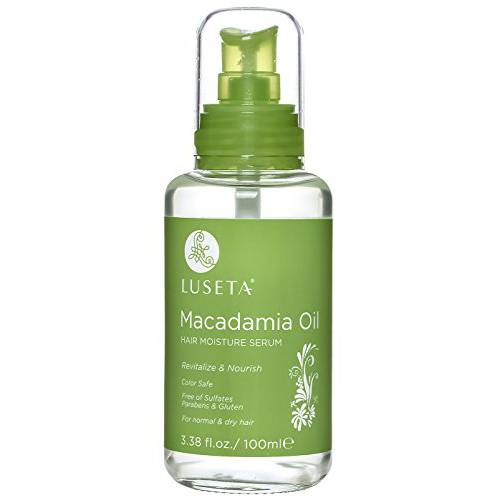 Luseta Macadamia Oil Hair Moisture Serum Nourishing & Revitalizing for Normal and Dry Hair 3.38oz