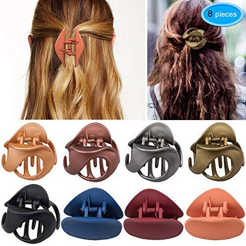 EAONE 8 Packs Hair Claw Clips Large and Medium Size Hair Clip for Women Girls Thin/Thick Hair Matte Octopus Hair Jaw Clips Nonslip Claw Clips Mothers Day Gifts