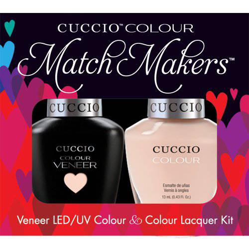 Cuccio Matchmaker - Colour Nail Lacquer & Veneer Gel Polish - See It All In Montreal - For Manicures & Pedicures, Full Coverage - Long Lasting, High Shine - Cruelty, Formaldehyde & Toluene Free - 2 pc