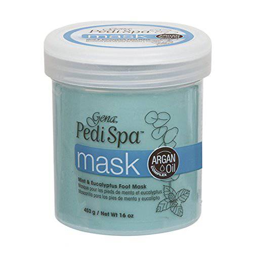 Gena Pedi Spa Mask with Argan Oil, Mint & Eucalyptus Foot Mask, 16 oz