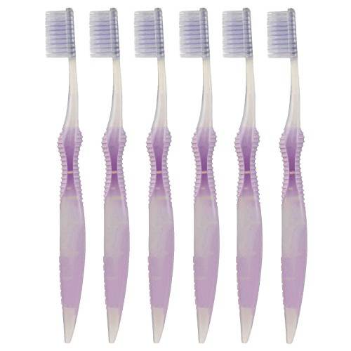 Sofresh Flossing Toothbrush - Adult Size | Your Choice of Color | (6, Purple)