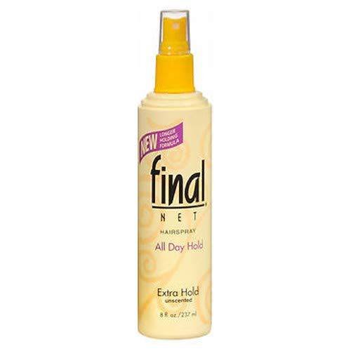Final Net Hairspray All Day Hold Extra Hold Unscented 8 oz