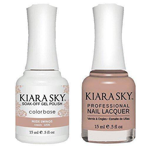 Kiara Sky Matching Gel Polish and Nail Lacquer Nude Swings, 530