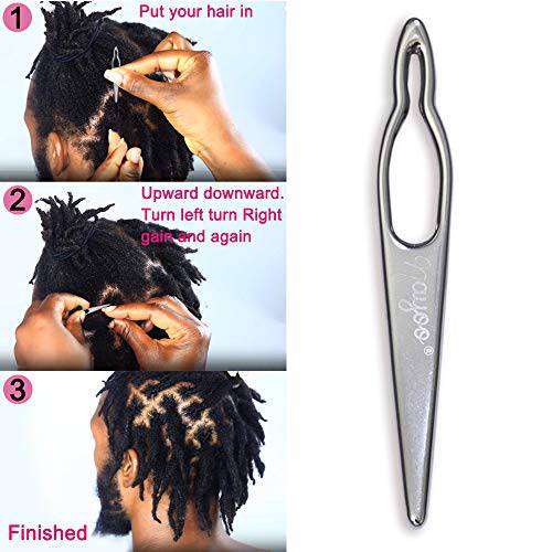 Interlocking Tool For Locs 5 Pieces Interlocking Tool Needle for Dreads 5 in 1 Silver Dreadlock Tool Starting and Maintaining Your Locs Easily Wide Range of Uses