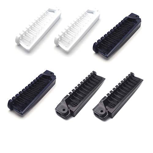 Antrader 6Pcs Pocket Travel Hair Comb Brush, Double Headed Foldable Massage Hair Comb Anti-Static Beauty Fine Teeth Comb