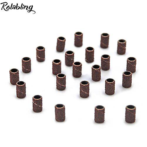 Rolabling 150 PCS Nail Sanding Bands 80 120 180 Grits File For Electric Nail Drill Manicure Tools (set)