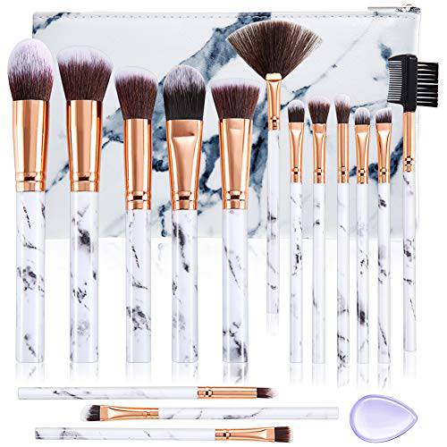 Makeup Brushes Set 15PCS Professional Make up Brushes Set Synthetic Foundation Powder Concealers Eye Shadows Makeup Tools