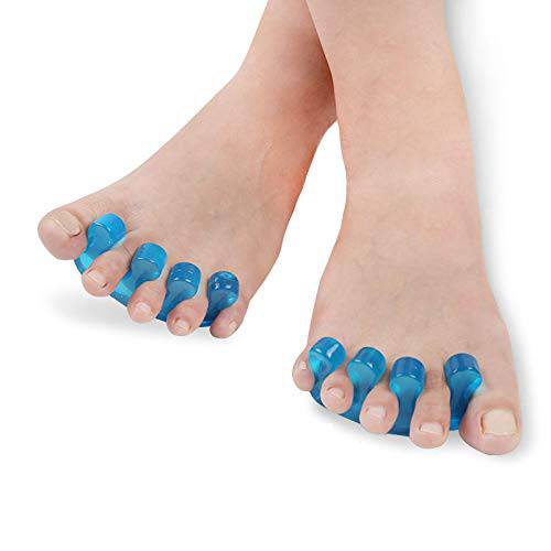 Closeup Care’s Premium Gel Toe Separators, Straighteners & Spacers, Use for Health & Beauty Pedicures, Hammer Toe & BCorrector, Correct Your Toes Naturally, Yoga & Running (2 Pcs)