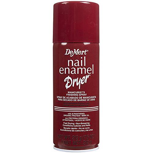 DeMert Nail Enamel Dry Spray 7.50 oz (Pack of 4)