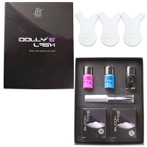 Beauticom Dolly’s Lash Lift Eyelash Wave Lotion Premium Quality Perm Kit - Professional Curling, Perming, Lifting etc. (Small and Medium Pads)