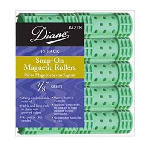 Diane Snap-On Magnetic Rollers - 7/8 Green