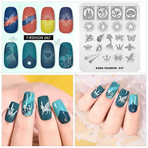 Nail Stamping Plate Fashion Polka Dots Star Sky Creative Theme Multi-Pattern Stamp Print Image Stamp Template Nail Art for Nail Design By Rolabling