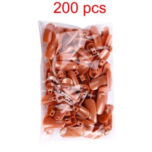 Miss .AJ 2x100 Pcs Replacement Refill Nails Tips for Flexible Nail Training Hand