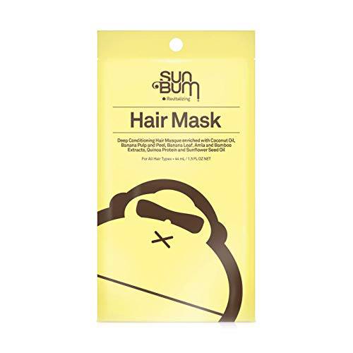 Sun Bum Revitalizing Deep Conditioning Mask | Vegan and Cruelty Free Moisturizing and Restoring Hair Treatment for Damaged Hair | 1.5 oz (Pack of 5)