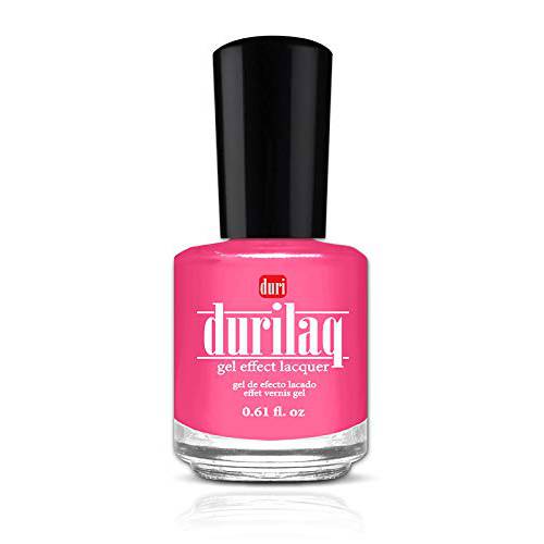 duri Durilaq, D625 Raspberry Sorbet, Hot Pink Opaque Gel Effect Lacquer, 0.61 fl.oz.