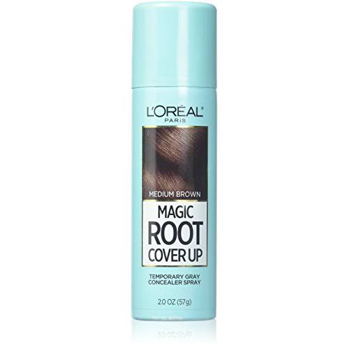L’Oreal Paris Hair Color Root Cover Up Temporary Gray Concealer Spray, Light to Medium Brown, 2 Ounce