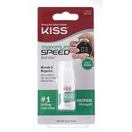Kiss Products Maximum Speed Nail Glue BK135 (1 Pack)